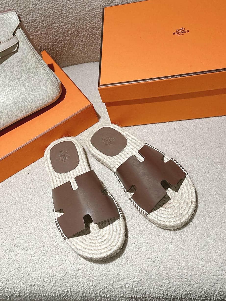 Hermes Man Straw Sandal-7